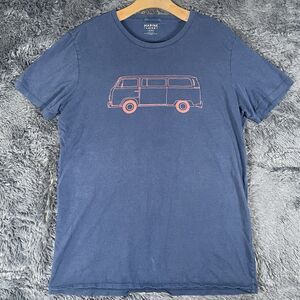 Marine Layer Graphic Tee Men's MARGE (Med-Large) Navy Blue Van Short Sleeve
